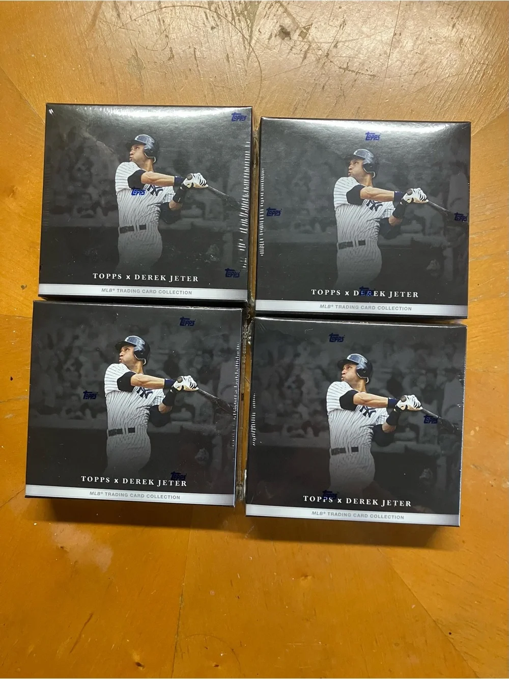 2021 Topps x Derek Jeter MLB Trading Card Collection Lot of 4 Sealed Boxes